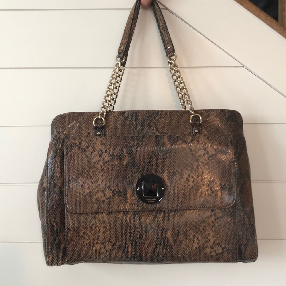 Kate Spade crocodile print purse